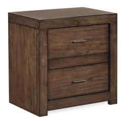 Nightstands | Star Fumiture Modern Loft Two Drawer Nightstand - Brownstone