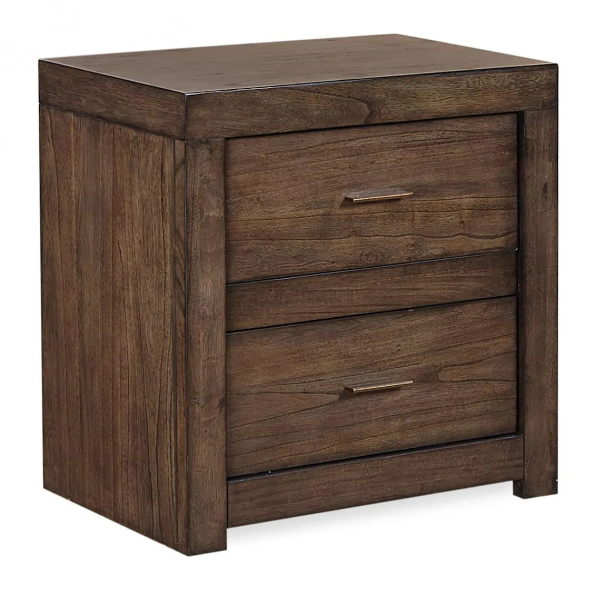 Nightstands | Star Fumiture Modern Loft Two Drawer Nightstand - Brownstone