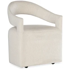 Dining Chairs | Star Fumiture Modern Mood Castered Upholstered Arm Chair