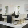 Dining Room Sets | Star Fumiture Modern 5-Piece Dining Set - Faux Leather
