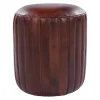 Ottomans & Poufs | Star Fumiture Oakley Leather Pouf