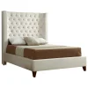 Beds | Star Fumiture Olivia Ivory Upholstered Bed