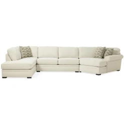 Sectionals | Star Fumiture Orion 3-Piece Sectional with RAF Cuddler