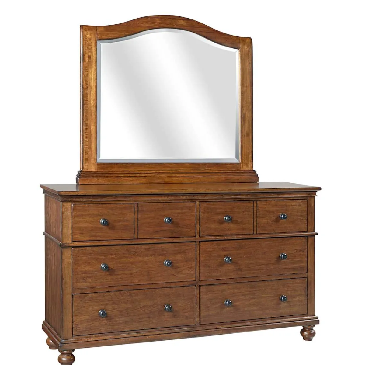 Dressers | Star Fumiture Oxford Dresser & Mirror - Whiskey Brown