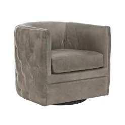 Chairs | Star Fumiture Palazzo Swivel Chair - Grey