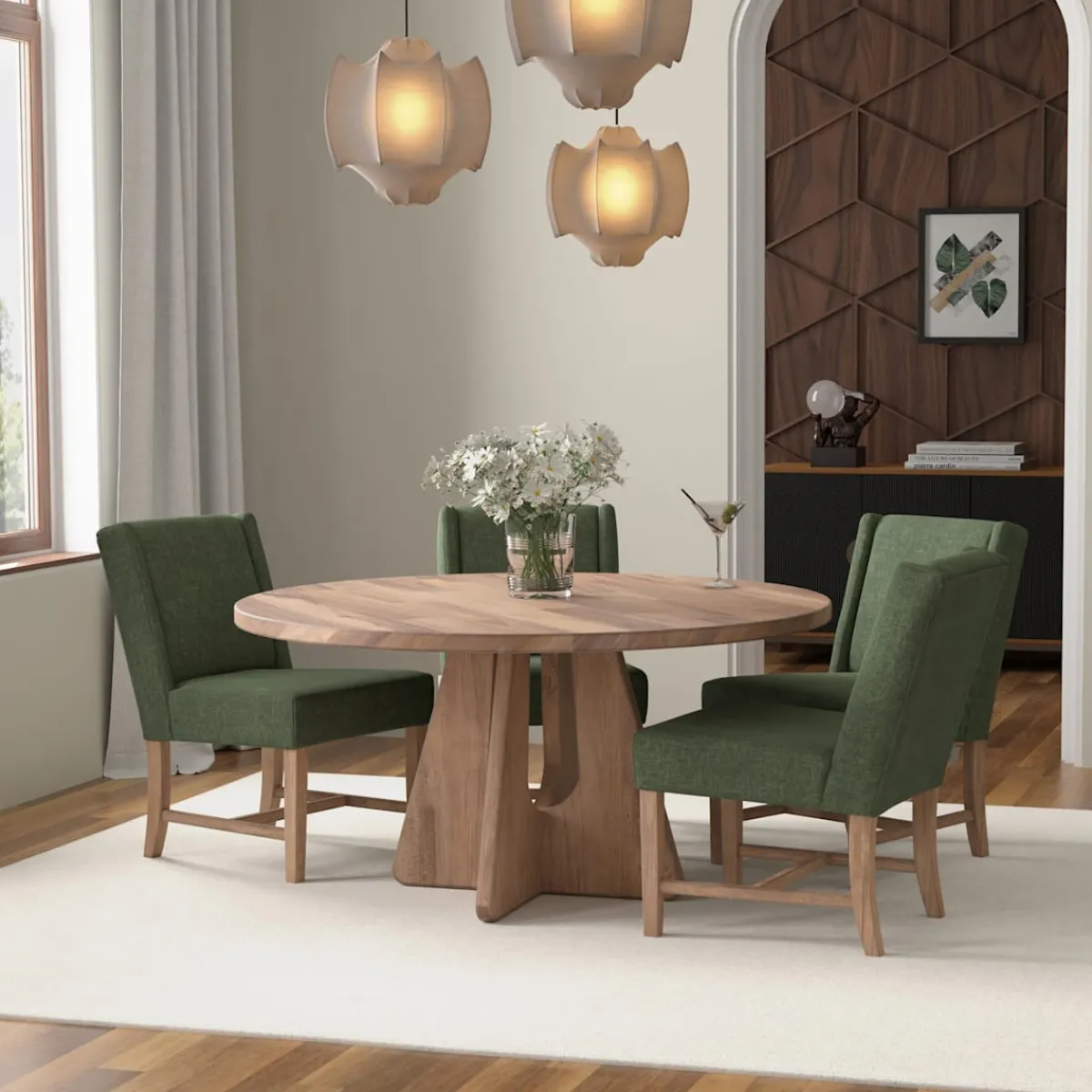 Dining Room Sets | Star Fumiture Parota 5-Piece Round Dining Set