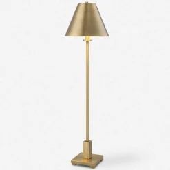 Buffet Lamps | Star Fumiture Pilot Brass Buffet Lamp