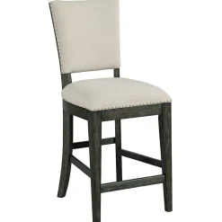 Bars | Barstools / Counter Stools | Star Fumiture Plank Road Kimler Upholstered Counter Height Chair - CHARCOAL