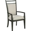 Dining Chairs | Star Fumiture Plank Road Oakley Upholstered Back Arm Chair - Charcoal