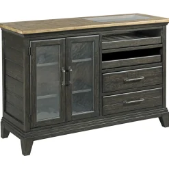 Bars/wine Cabinets | Star Fumiture Plank Road Pleasant Hill Wine Server- CHARCOAL