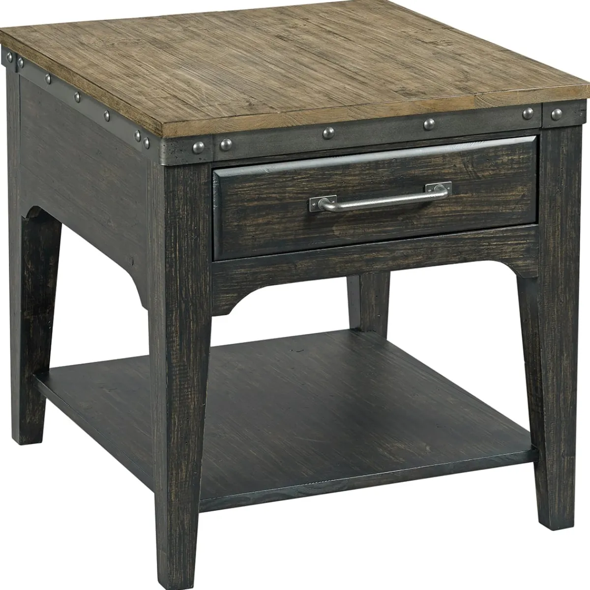End Tables | Star Fumiture Plank Road Rectangle End Table - Charcoal