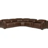 Sectionals | Star Fumiture Reed Leather 6-Piece Power Reclining Sectional