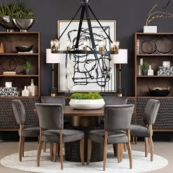 Dining Room Sets | Star Fumiture Santa Cruz 5-Piece Dining Set w/ Mindy Upholstered Side Chair