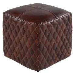 Ottomans & Poufs | Star Fumiture Scott Leather Pouf