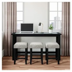 Console Tables | Star Fumiture Sheridan Sofa Console with 3 Stools