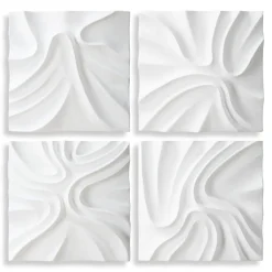 Wall Art | Star Fumiture Snowdrift 3D Wall Panels, Set of 4