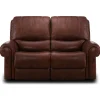 Loveseats | Star Fumiture St. James Leather Power Reclining Loveseat - TOBACCO