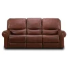 Sofas | Star Fumiture St. James Leather Power Reclining Sofa - TOBACCO
