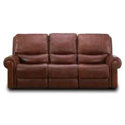 Sofas | Star Fumiture St. James Leather Power Reclining Sofa - TOBACCO