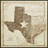 Wall Art | Star Fumiture Texas Flag & Map Canvas Art