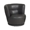 Chairs | Star Fumiture Toni Leather Swivel Chair - Magnet