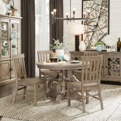Dining Room Sets | Star Fumiture Treble 5-Piece 48-Inch Round Dining Set