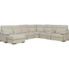 Sectionals | Star Fumiture Urban Cement Leather 7 Piece Power Reclining Chaise Sectional (LAF)