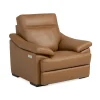 Recliners | Star Fumiture Urban Saddle Power Leather Recliner