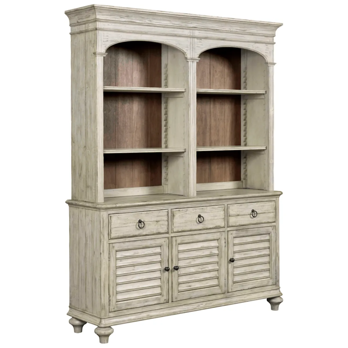 Sideboard / Buffet / Server | Star Fumiture Weatherford Hastings Open Hutch and Buffet